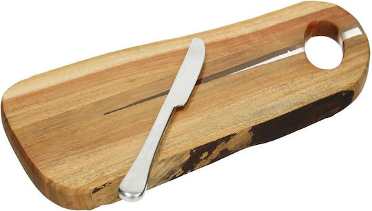 ArteLibre Schneidebrett Hölzernes Braun 40.5x19cm 1Stück