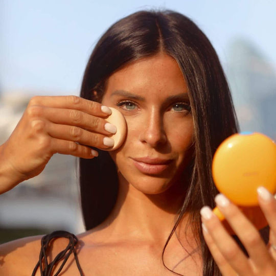 Shiseido Tanning Compact Foundation Wasserdicht Sonnencreme Pulver Gesicht SPF6 mit Farbe Natural 12gr