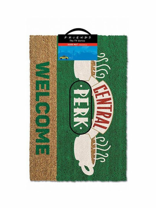 Pyramid International Coconut Fiber Doormat Friends: Central Perk Welcome Πράσινο 40x60εκ.