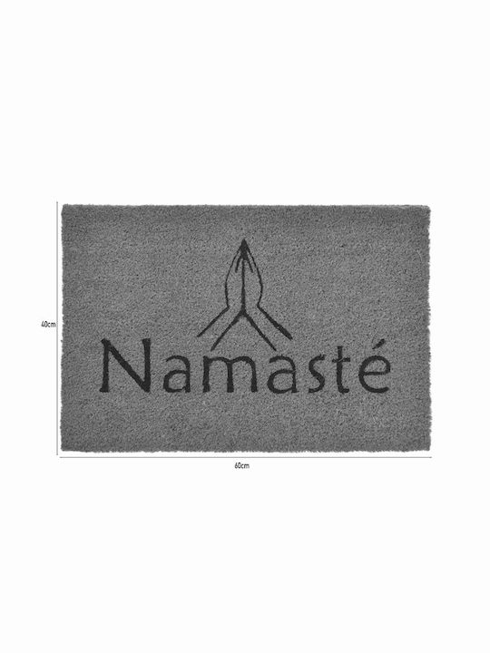 Click Πατάκι Εισόδου Namaste Natural / Μαύρο 40x60εκ.