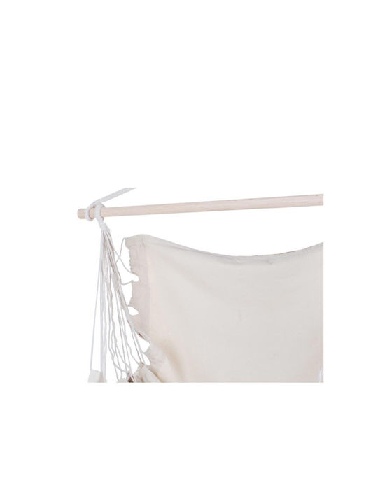 Hängesessel Einzeln Stoff Beige 130x90cm