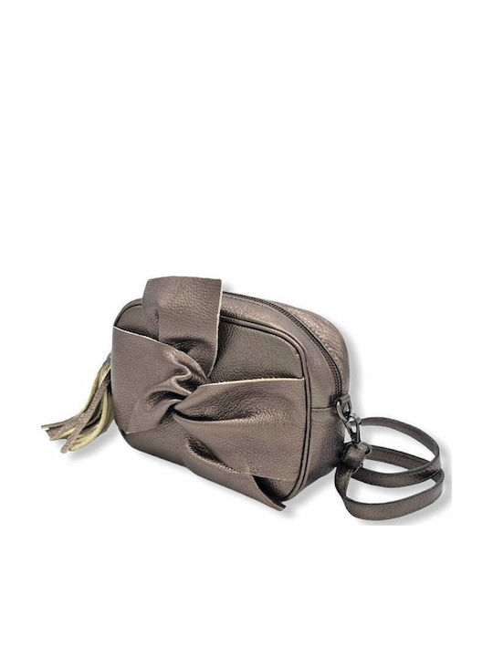 Leather Women's Bag Crossbody Bronze