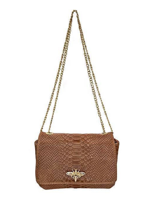 Savil Leder Damen Tasche Schulter Braun