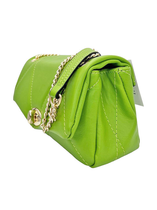 Leather Women's Bag Shoulder Green