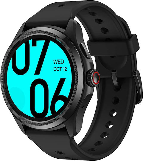 Ticwatch Pro 5 Aluminium 48mm Waterproof Smartwatch with Heart Rate Monitor (Black)