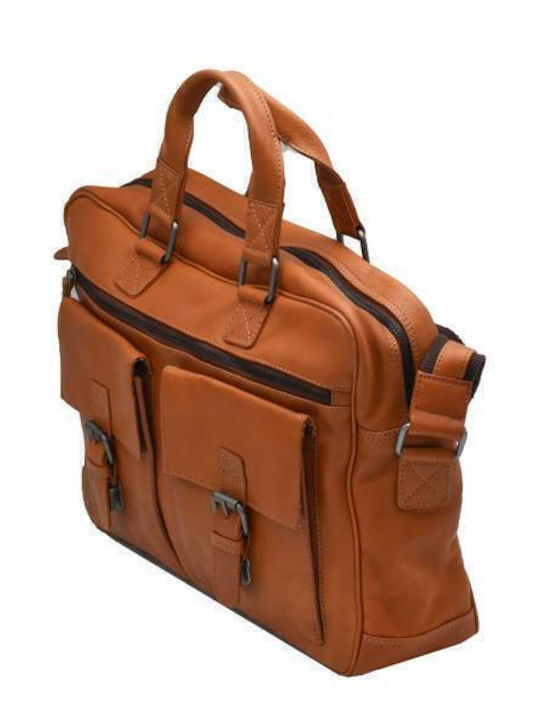Leather Men's Bag Shoulder / Crossbody Tabac Brown