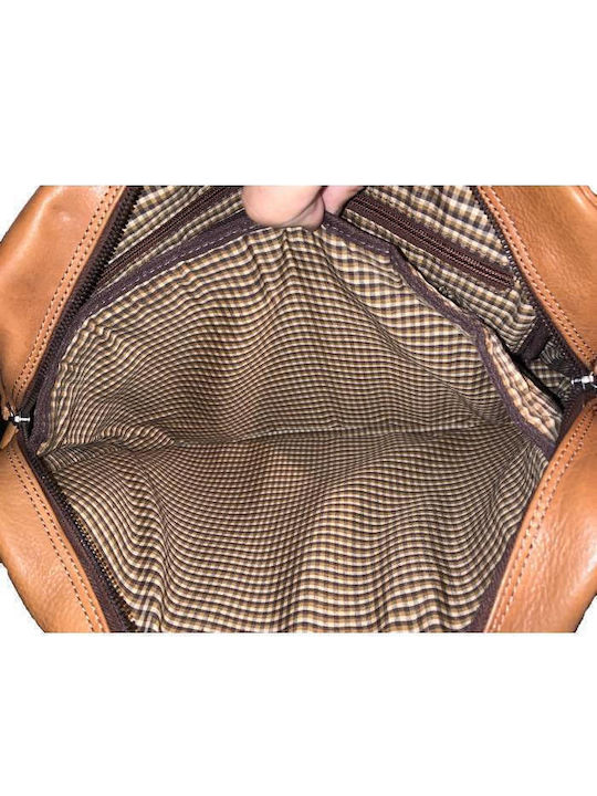 Leather Men's Bag Shoulder / Crossbody Tabac Brown