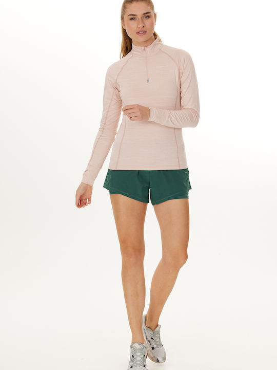 Endurance Blouse L/S Canna V2 Melange Performance Midlayer - 4240 Peach Whip