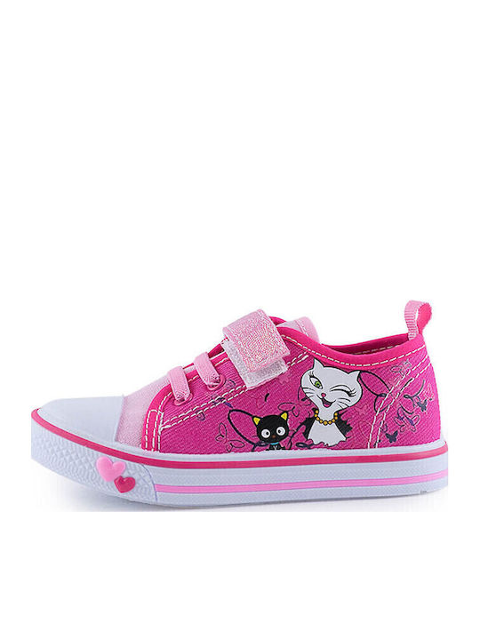 Παιδικά Sneakers με Σκρατς Ροζ
