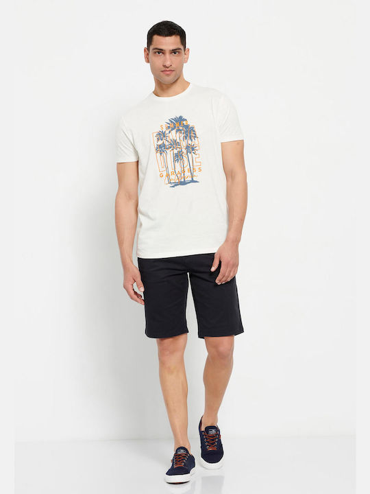 Garage Fifty5 GAM007-25304 Ανδρικό T-shirt Κοντομάνικο Off White