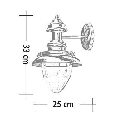 Lido Wall-Mounted Outdoor Lantern E27 Lido Wall-Mounted Outdoor Lantern E27