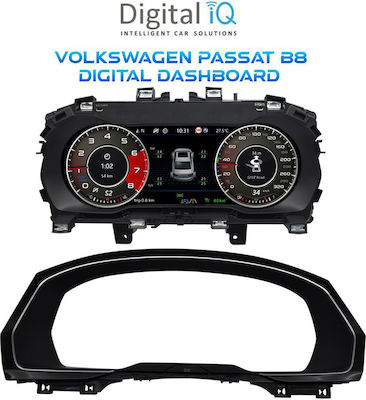 Digital IQ 12.5" Car Screen for Dashboard Volkswagen Passat B8 2016+ with Bluetooth, WiFi, GPS