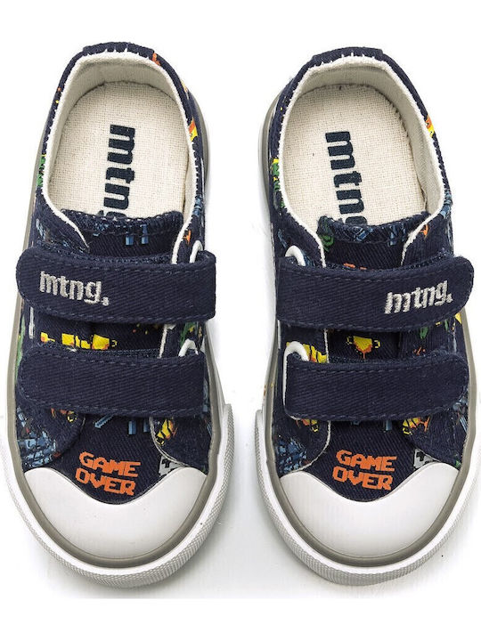 Παιδικά Sneakers με Σκρατς Navy Μπλε