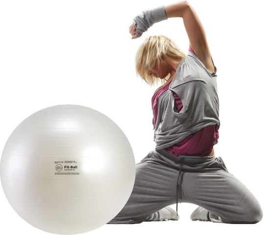 Gymnic Μπάλα Pilates 55cm σε Λευκό Χρώμα