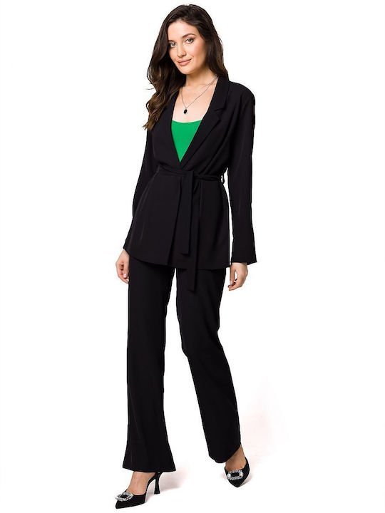 Makover K161 Blazer pentru femei Sacou Negru