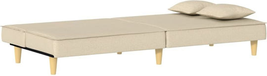 Canapea Cu Două Locuri Pat Ecru 200x89x70cm