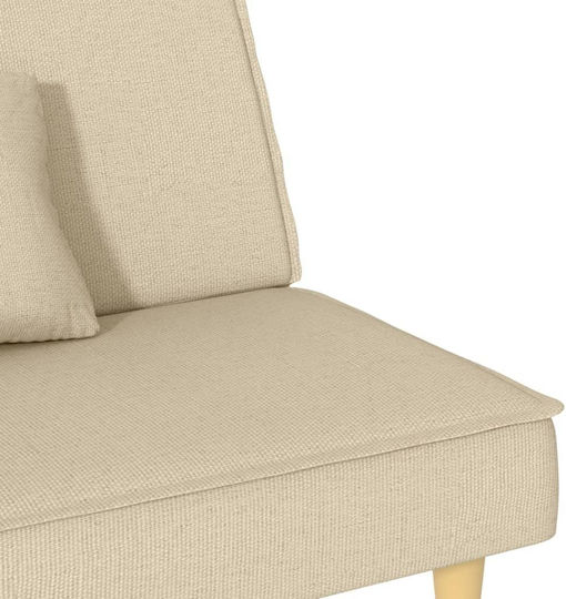 Canapea Cu Două Locuri Pat Ecru 200x89x70cm
