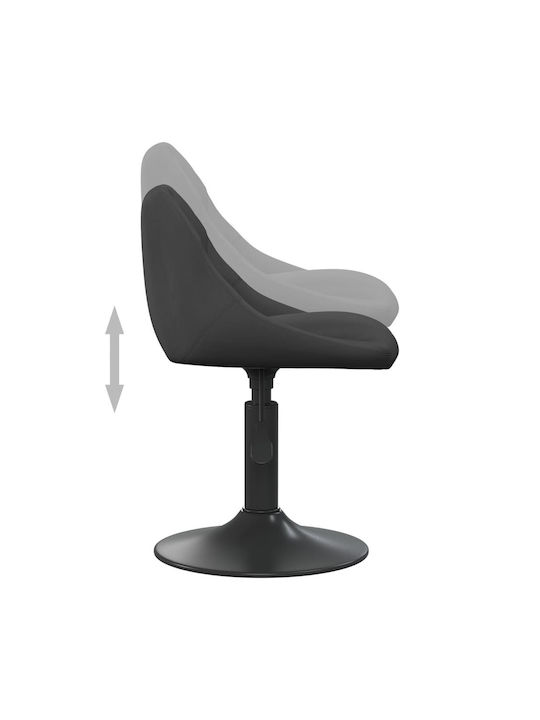 Hocker Bar mit Rückenlehne & Höhenverstellbar Schwarz 4Stück 46x44x62.5-77.5cm