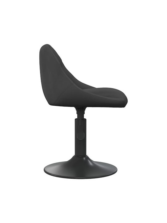 Hocker Bar mit Rückenlehne & Höhenverstellbar Schwarz 4Stück 46x44x62.5-77.5cm