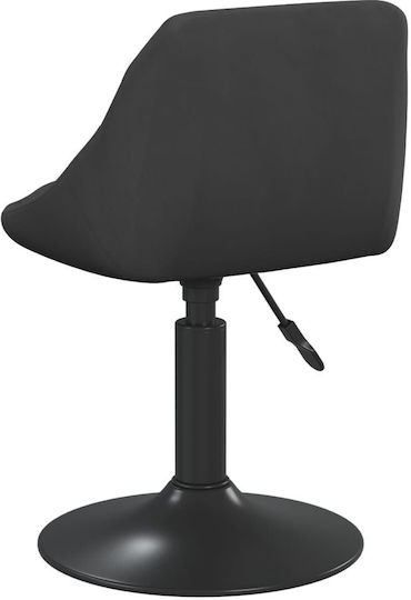 Hocker Bar mit Rückenlehne & Höhenverstellbar Schwarz 4Stück 46x44x62.5-77.5cm