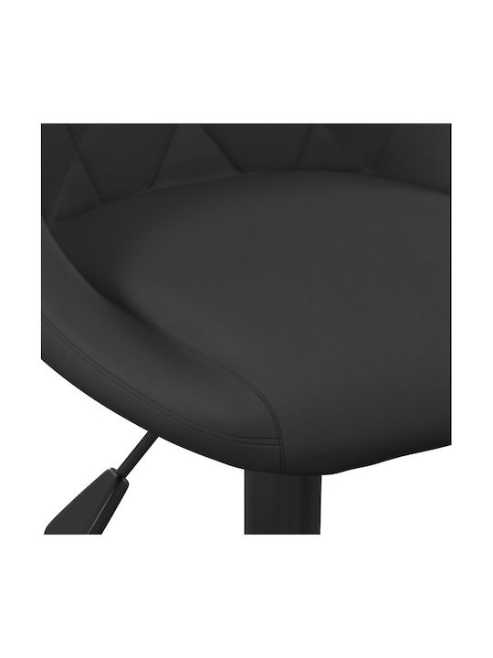 Hocker Bar mit Rückenlehne & Höhenverstellbar Schwarz 4Stück 46x44x62.5-77.5cm