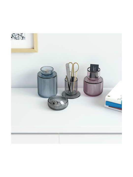 Umbra Decorative Vase Allira Blue 10.8x10.8x15.9cm
