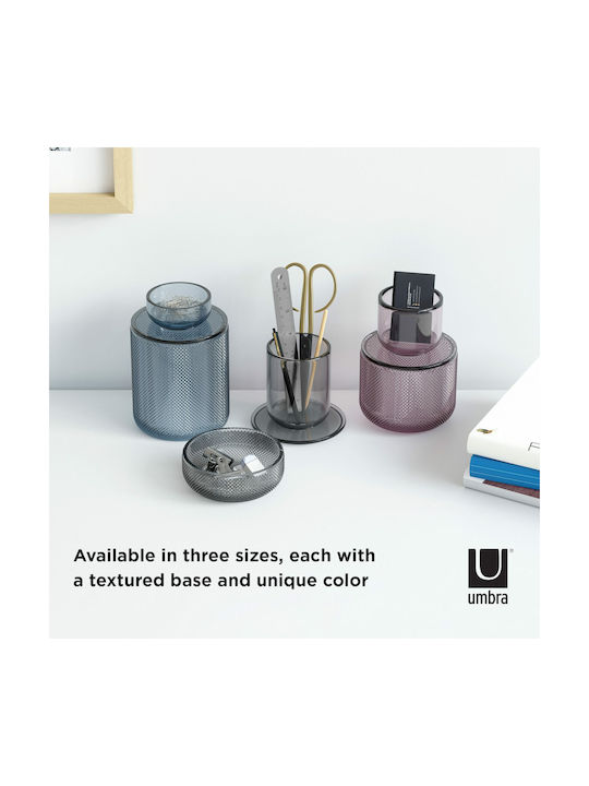 Umbra Decorative Vase Allira Blue 10.8x10.8x15.9cm