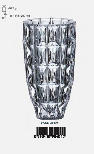 Bohemia Βάζο Κρυστάλλινο Diamond Διάφανο Φ15xΥ28cm