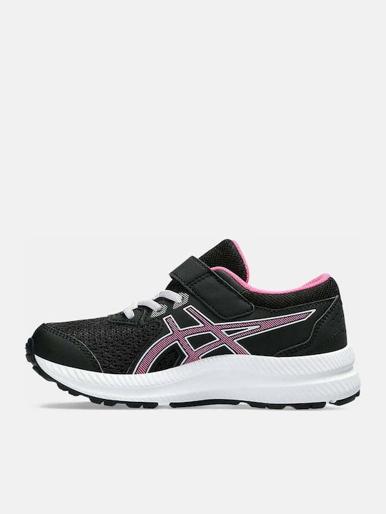 Contend 8 Kids Sports Shoes Running with Hoop & Loop Closure Black