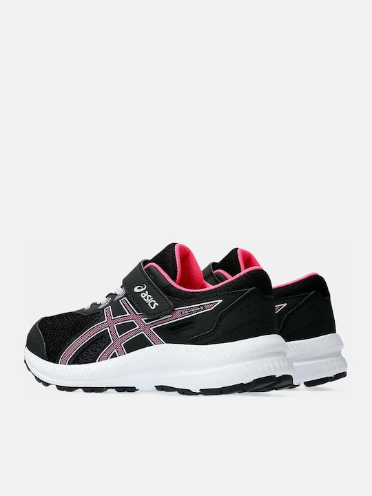 Contend 8 Kids Sports Shoes Running with Hoop & Loop Closure Black
