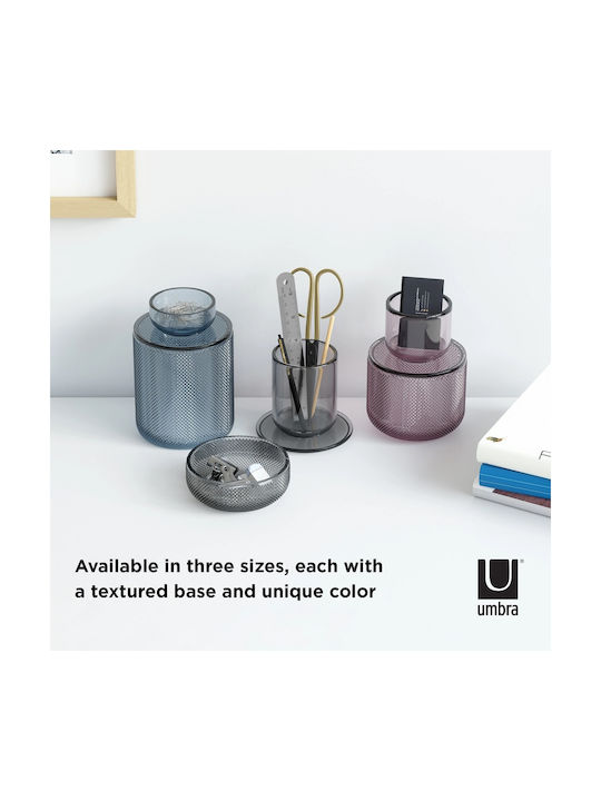Umbra Διακοσμητικό Βάζο Γυάλινο Allira Medium Μωβ Φ10xΥ15cm