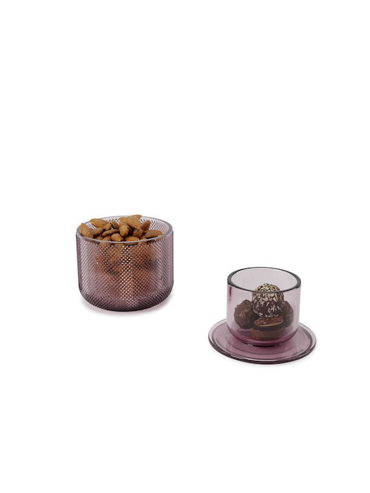Umbra Διακοσμητικό Βάζο Γυάλινο Allira Medium Μωβ Φ10xΥ15cm