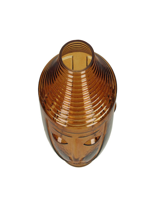 Zaros Διακοσμητικό Βάζο Glas Face Coffee 18x18x25cm 1Stück