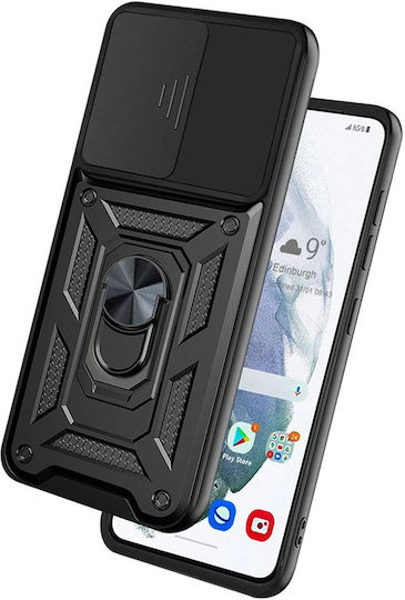 Techsuit Camshield Back Cover Πλαστικό / Σιλικόνης Μαύρο (Galaxy S21 FE 5G)