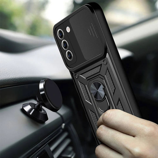 Techsuit Camshield Back Cover Πλαστικό / Σιλικόνης Μαύρο (Galaxy S21 FE 5G)
