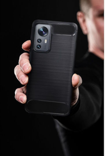 Carbon Back Cover Σιλικόνης Μαύρο (Xiaomi 12T / 12T Pro)