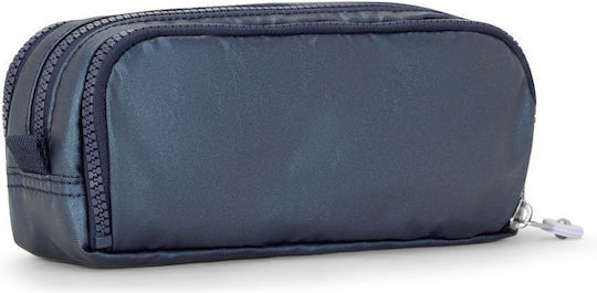 Kipling Gitroy Admiral Federmäppchen Zylinderförmig mit 3 Fächern Admiral Blue Metallic