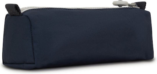 Kipling Freedom Pencil Case Barrel True Blue Grey