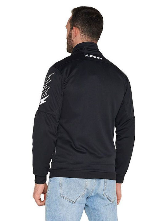 Zeus Enea Herren Sweatshirt Jacke Black / Dark Grey