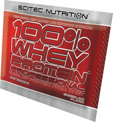 Scitec Nutrition 100% Whey Professional Πρωτεΐνη Ορού Γάλακτος με Γεύση Φράουλα 30gr