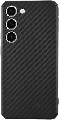 Volte-Tel Carbon Camera Protective Coperta din spate Silicon Negru (Galaxy S23) 8336256