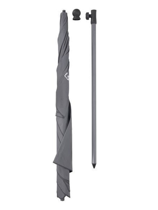 Square Parasol Metal NC7826 Grey 2x1.25xHeight 2.2m
