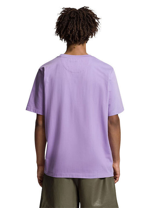 Baldessarini Men's Short Sleeve T-shirt Purple