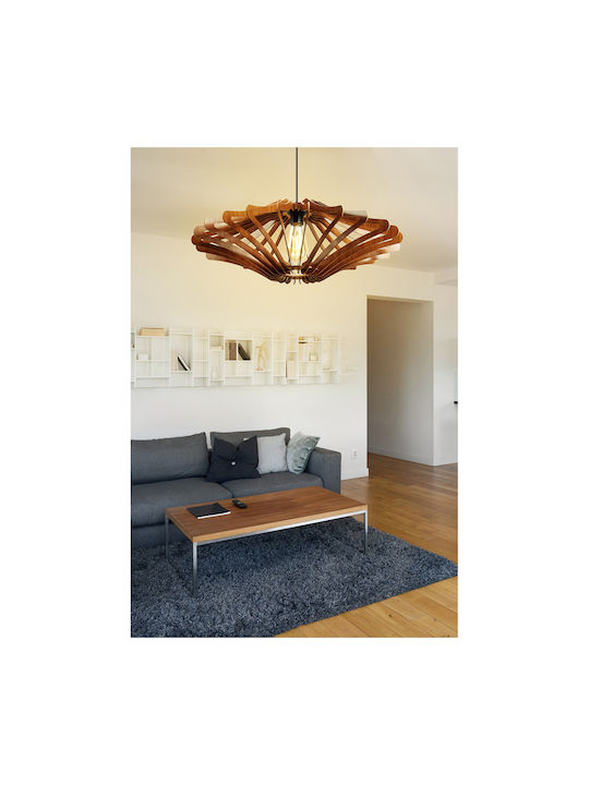 Pendant Light Single-Light Grid for Socket E27 Beige