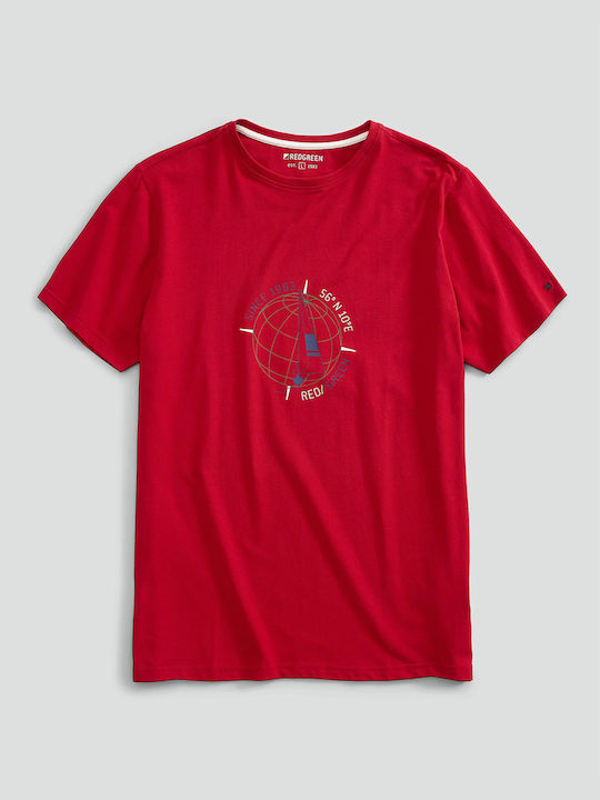 Redgreen Men's Short Sleeve T-shirt Red