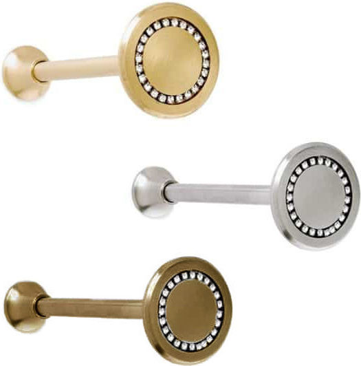 Anartisi A11 Holdback Perete din Metal Nikel Satin / cristal Swarovski 1buc