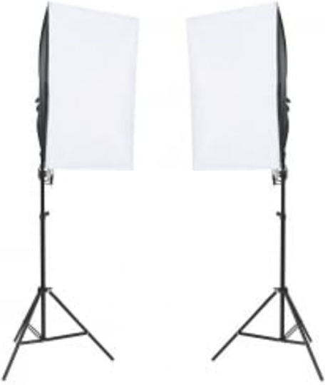 vidaXL Studio-Fotografie-Kit Set Lichter & Hintergrund Beleuchtungsset für Studio