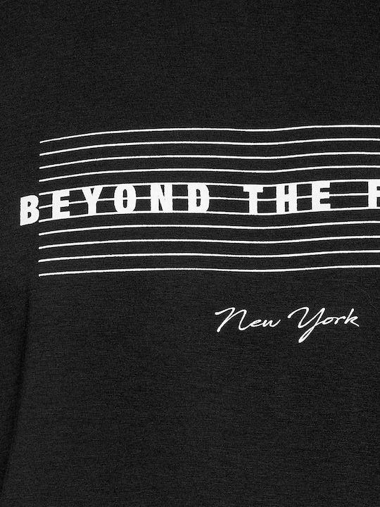 Snta T-shirt with Beyond The Future print - Black