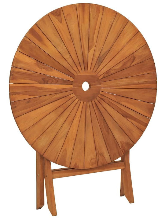 Tisch für kleine Außenbereiche Zusammenklappbar 85x75x75cm