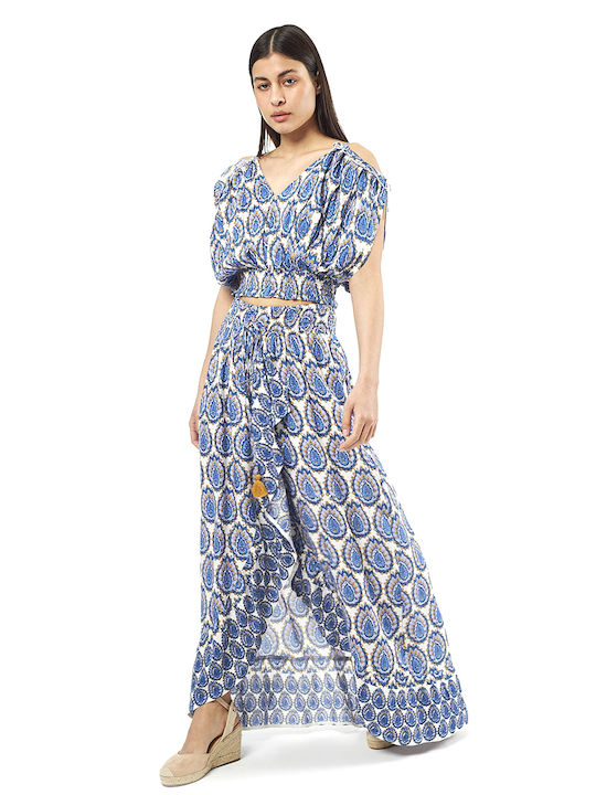 Set with Skirt Blue